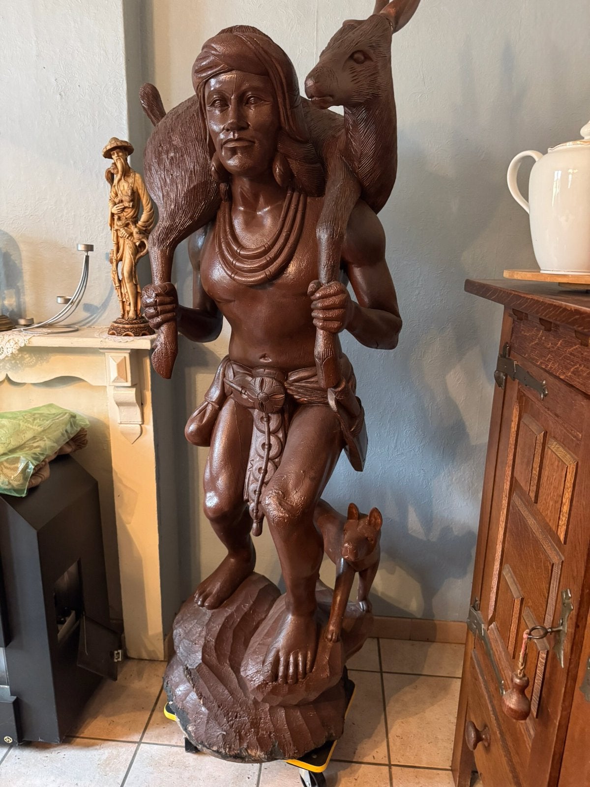 Grande statue grandeur nature, intacte, rare !, Enlèvement, Comme neuf