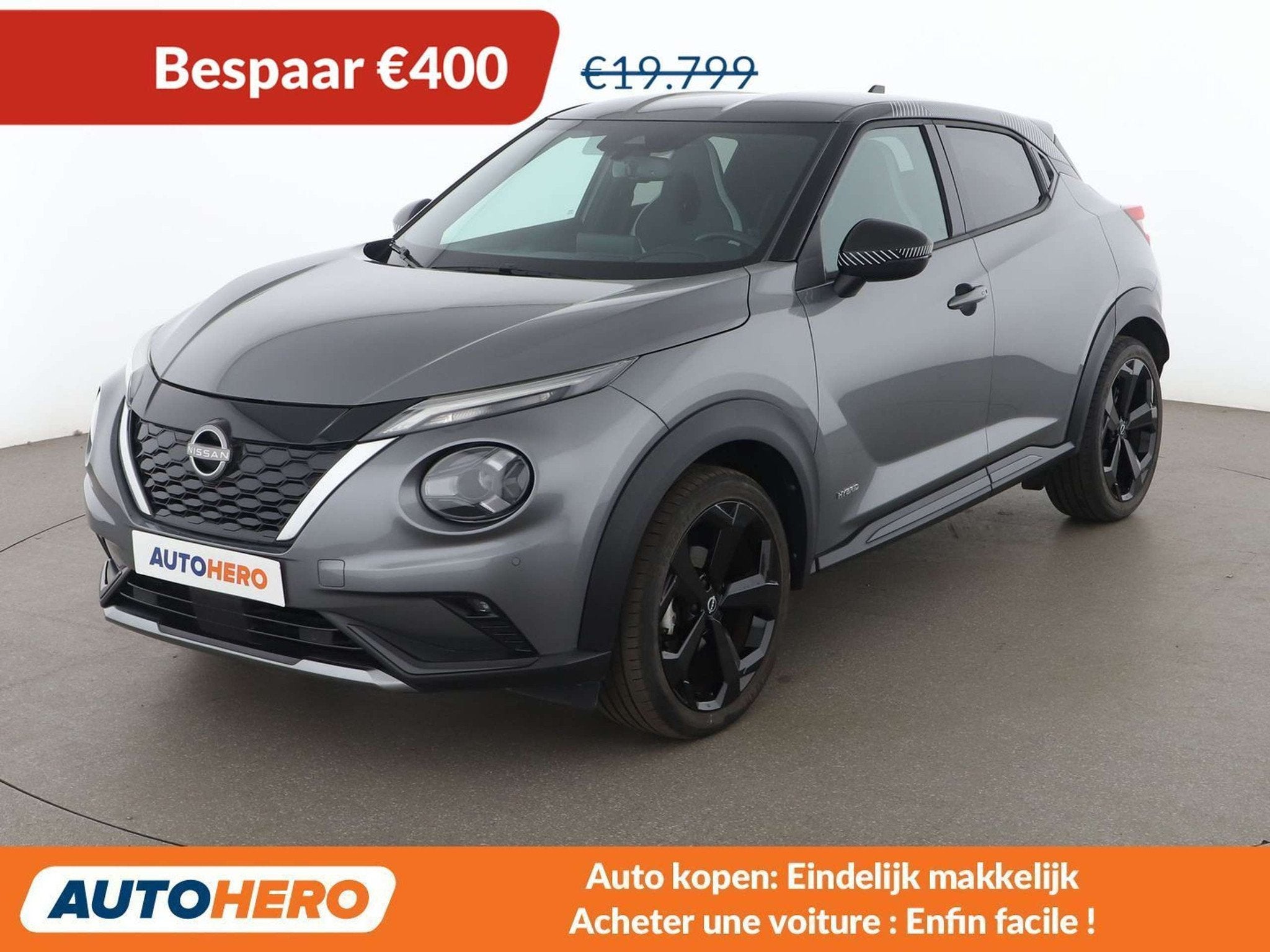 Nissan Juke 1.6 Hybrid N-Connecta (automatique), Cuir, Achat, Euro 6, Noir