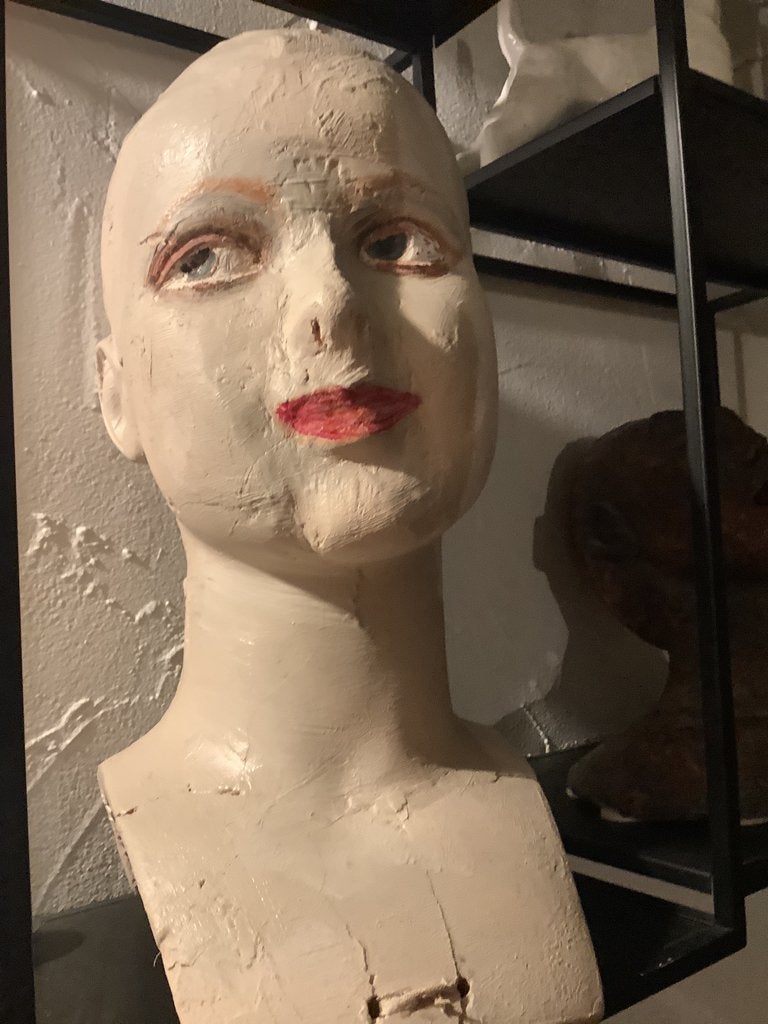 Oude juwelen mannequin ( papier marche), Antiquités & Art, Enlèvement