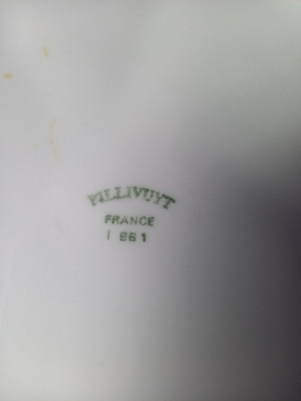 9 assiettes à fondue. Porcelaine française. Pillivuyt, Enlèvement ou Envoi