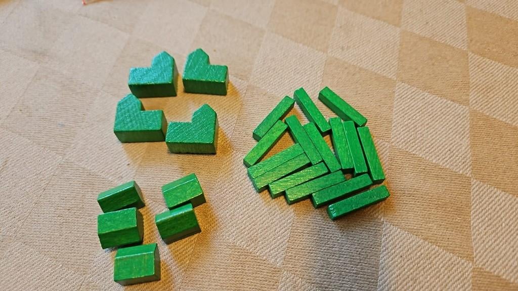 bordspel onderdelen Catan 56 uitbreiding groene set hout 999, Hobby en Vrije tijd, Gezelschapsspellen | Bordspellen, Nieuw, Vijf spelers of meer