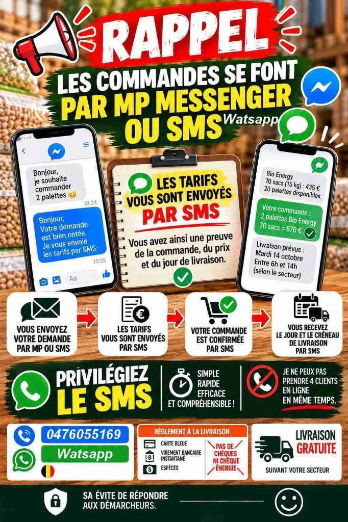 Pellet 100% sapin Payer a la livraison LIRE L'ANNONCE SVP., Jardin & Terrasse, 6 m³ ou plus, Envoi, Autres essences de bois, Bûches