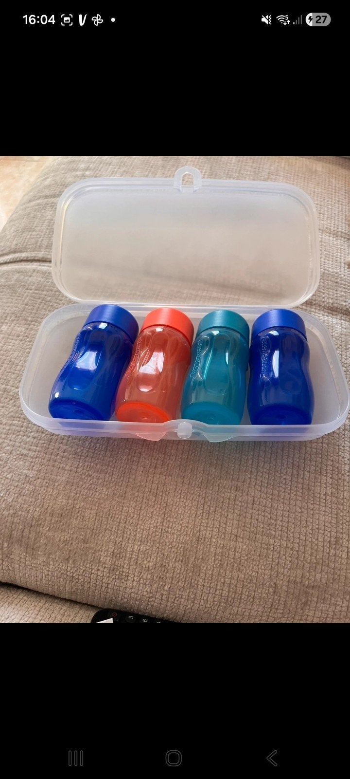 nieuwe smartclip met mini flesjes van tupperware, Huis en Inrichting, Ophalen of Verzenden