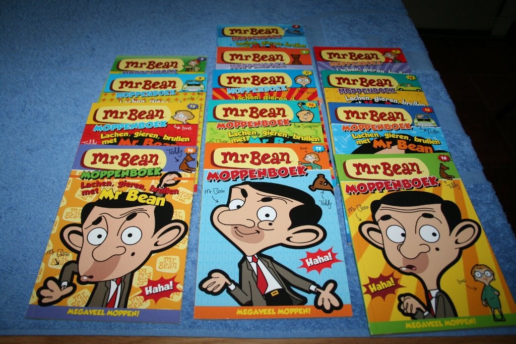 set van 13 moppenboekjes van Mr Bean, Ophalen of Verzenden, Zo goed als nieuw