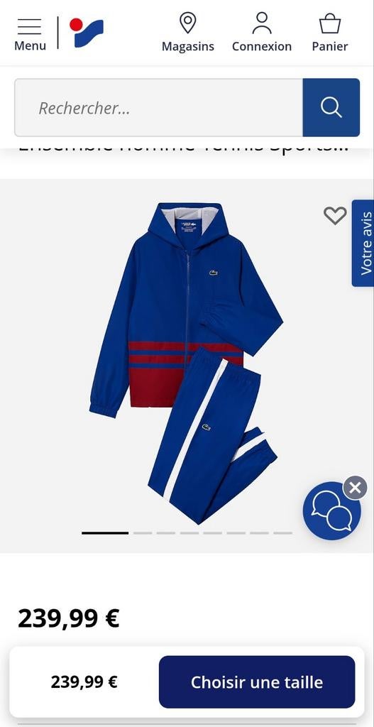 Trainingspak van Lacoste