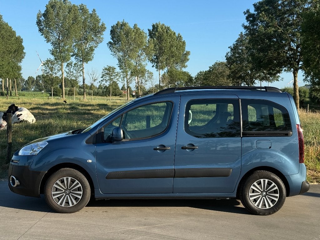 Peugeot Partner Tepee 1.6 Benzine 2015 met Airco, Auto's, Euro 5, Blauw, Particulier, Elektrische ramen
