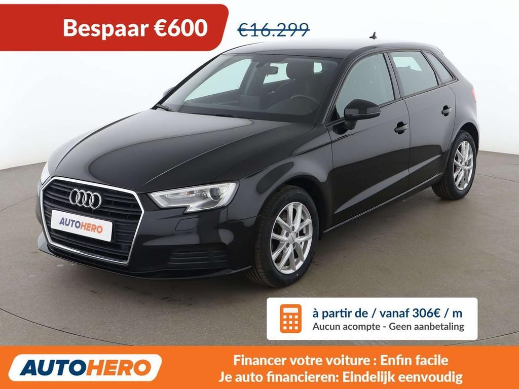 Audi A3 1.0 TFSI (bj 2019, automaat), Auto's, Stof, 116 pk, Zwart, 5 deurs