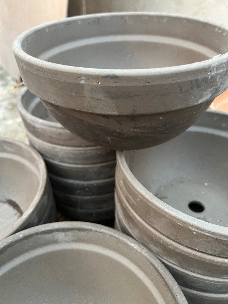 terracotta plantenschalen bloemenschotels 19 x 9 cm, Moins de 25 cm, Rond, Comme neuf, Enlèvement