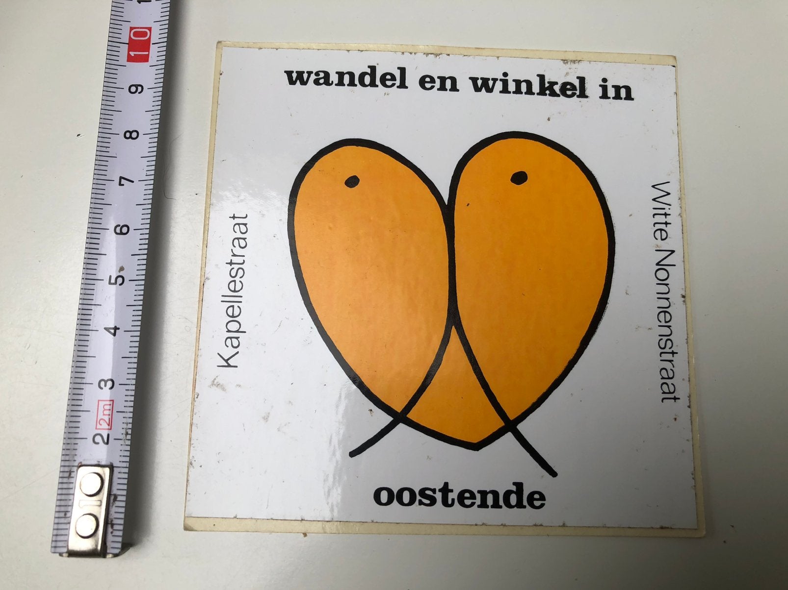 Sticker wandel en winkel in Oostende, Ophalen of Verzenden, Nieuw, Overige typen