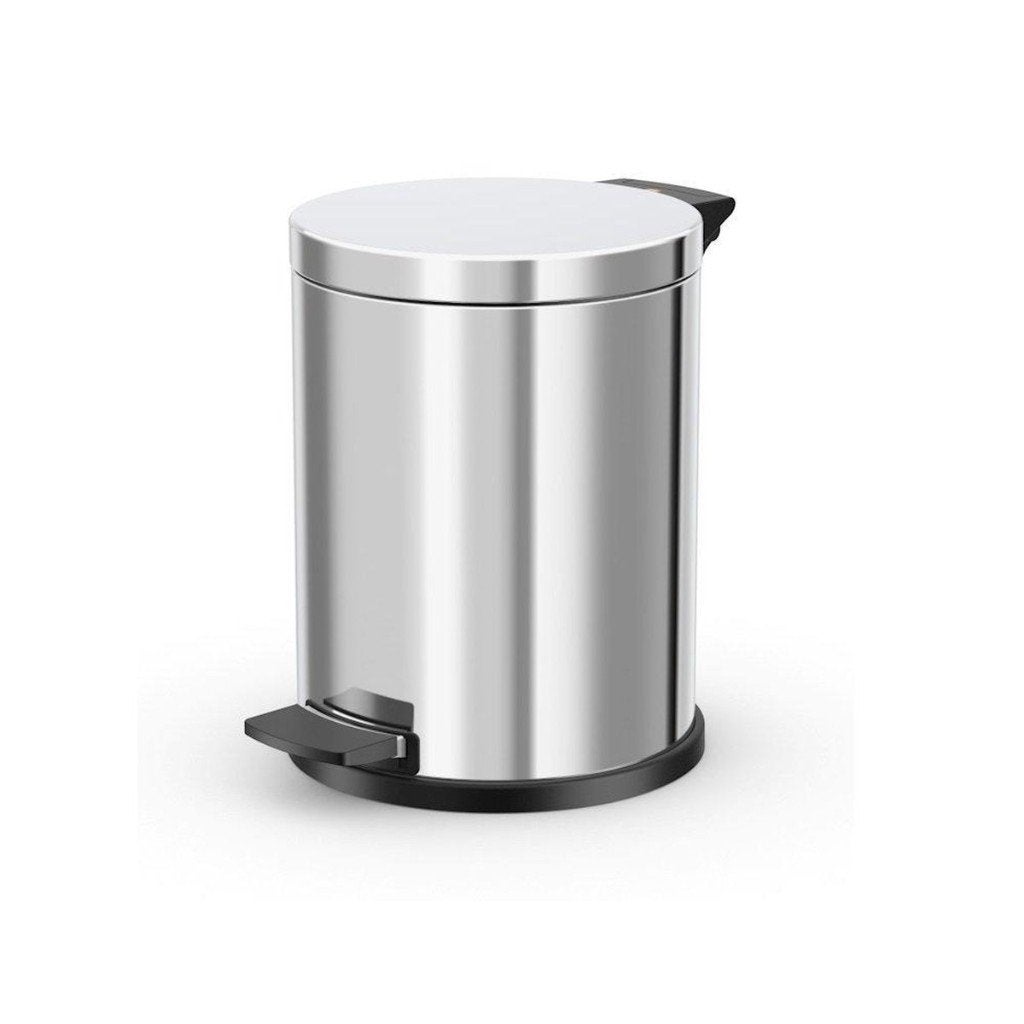 NIEUW | Hailo Pedaalemmer 12 Liter RVS + binnenemmer metaal, Huis en Inrichting, Woonaccessoires | Prullenbakken, Inox, Met pedaal