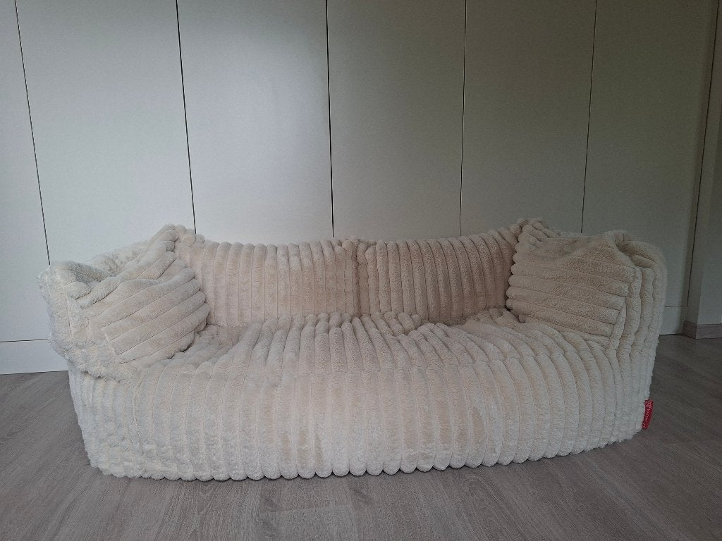 Lounge Pug Albert Grote zitbank, Huis en Inrichting, Zitzakken, Ophalen, Nieuw, Wit, Zitzakstoel