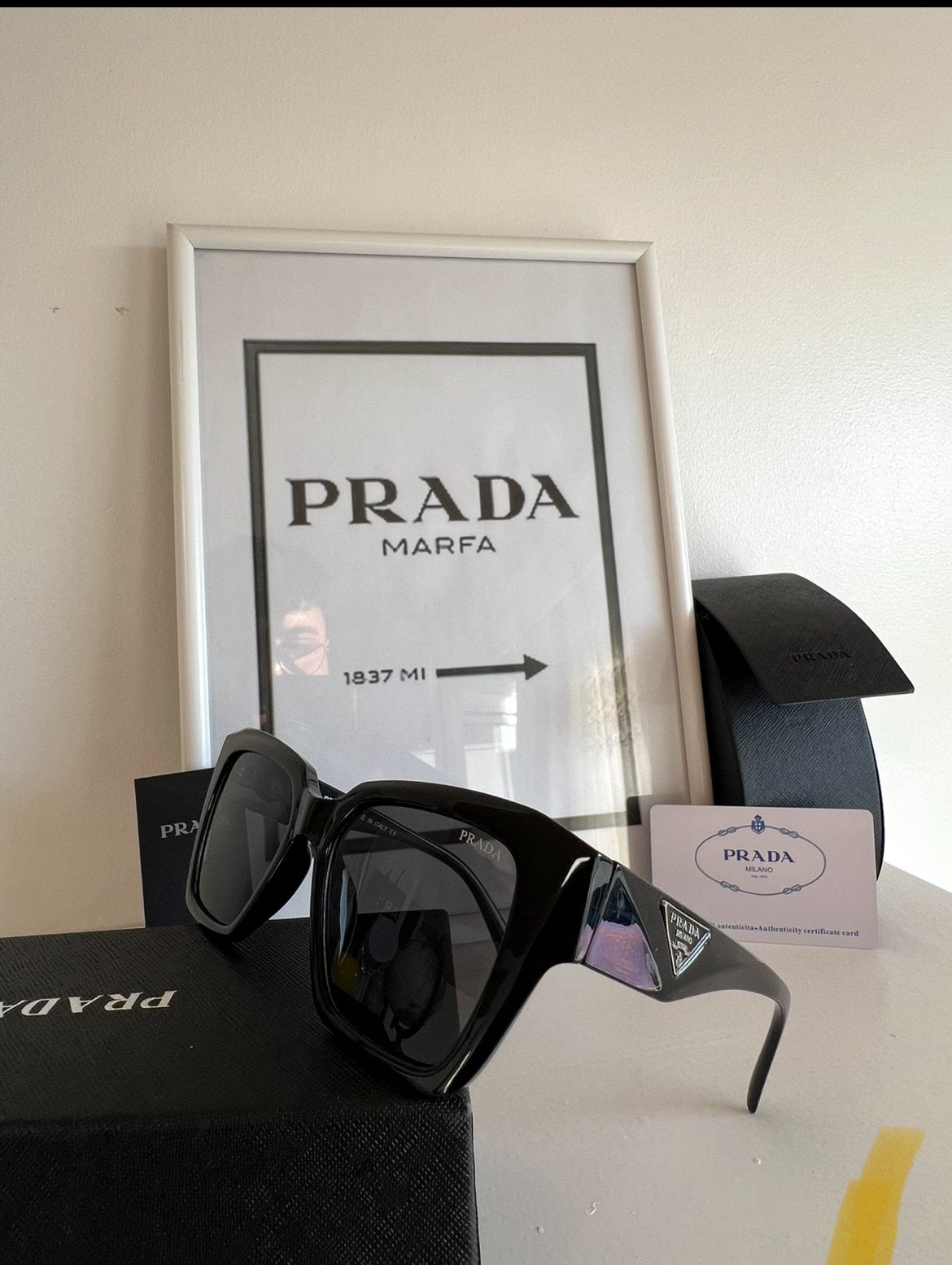 lunettes de soleil prada femme, Enlèvement ou Envoi, Comme neuf, Lunettes