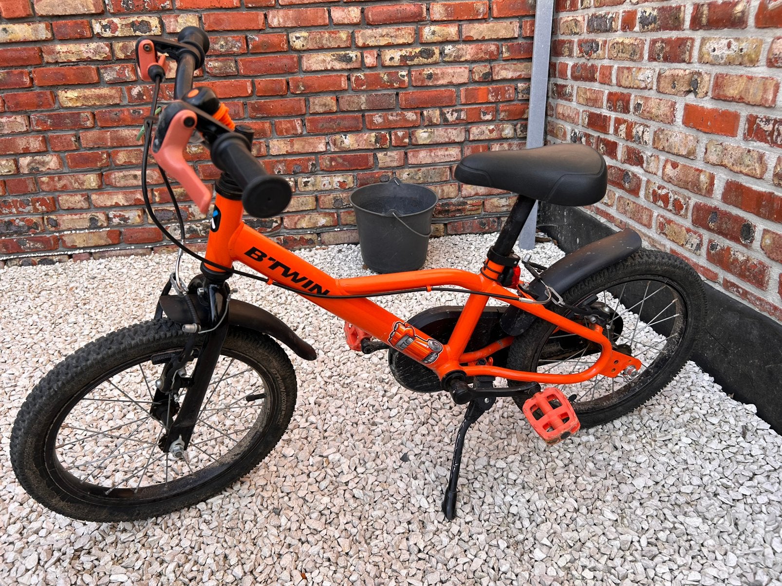 Jongensfiets B’TWIN 16 inch, Ophalen, Gebruikt, 16 tot 20 inch