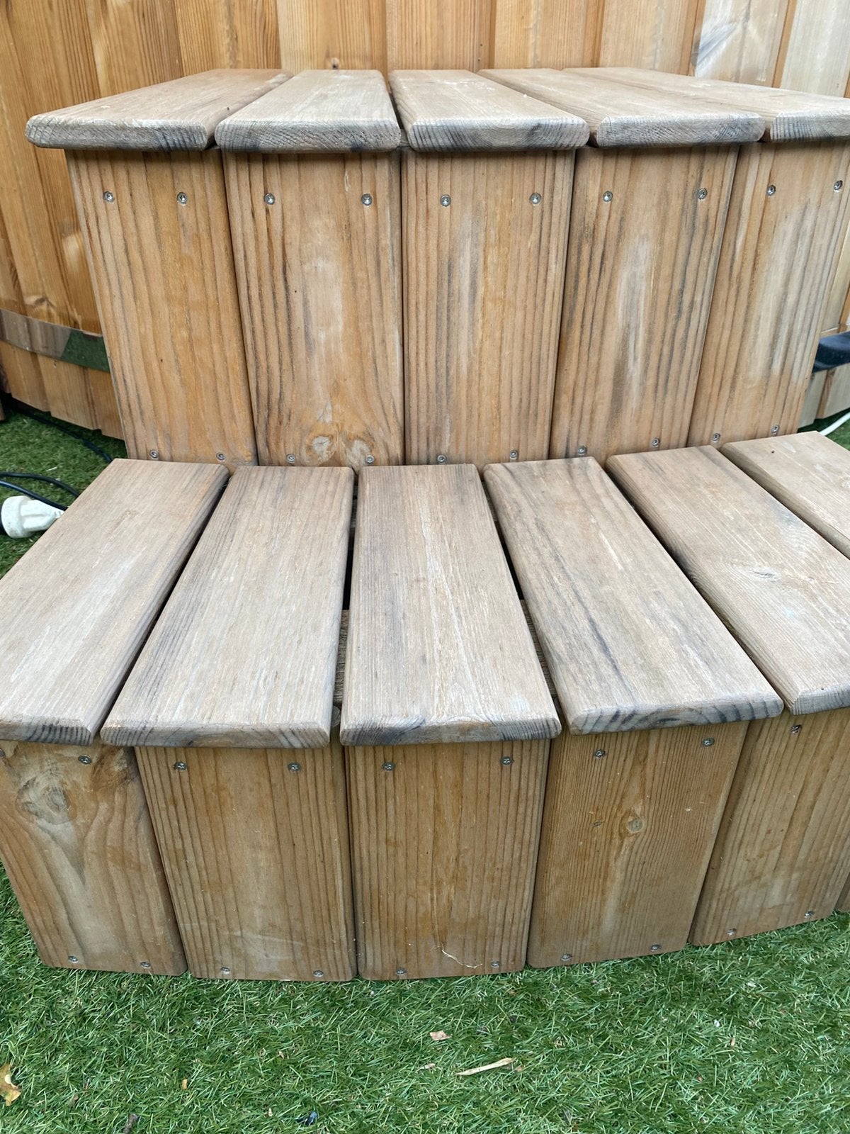 Trapje, Jardin & Terrasse, Bains à remous et Spas, Enlèvement, Comme neuf, Escalier