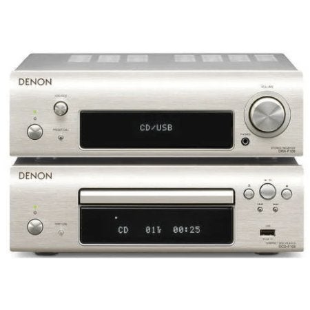 chaine hifi DENON argenté avec enceintes comme neuf, TV, Hi-fi & Vidéo, Denon, Micro chaîne, Comme neuf, Enlèvement