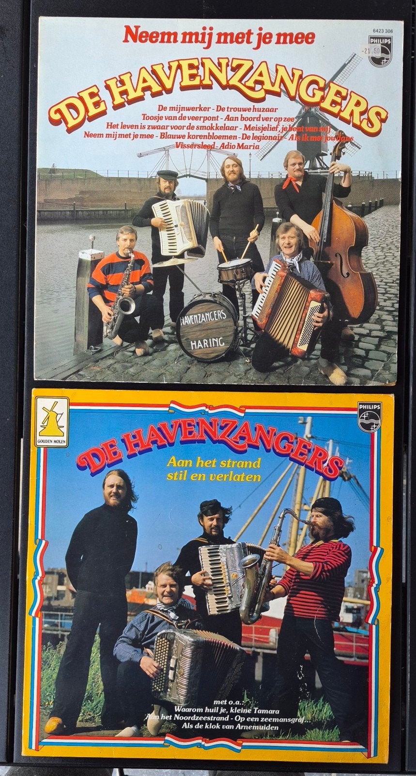 2 lp s de havenzangers, Ophalen
