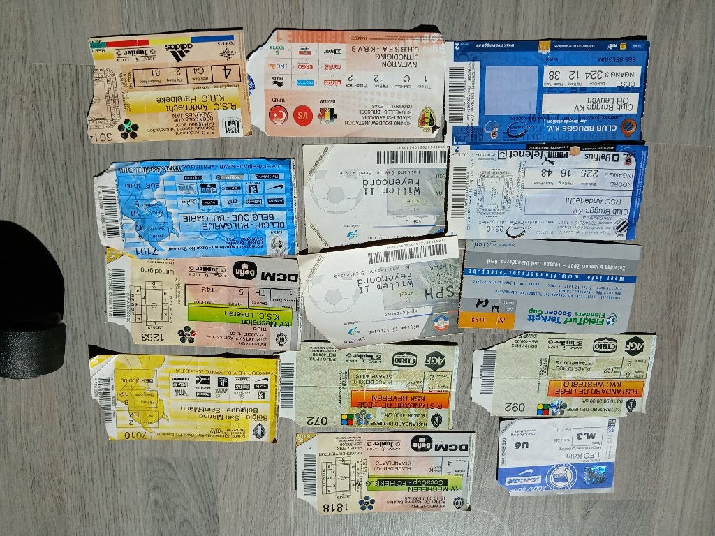Oude voetbaltickets, Verzamelen, Ophalen of Verzenden
