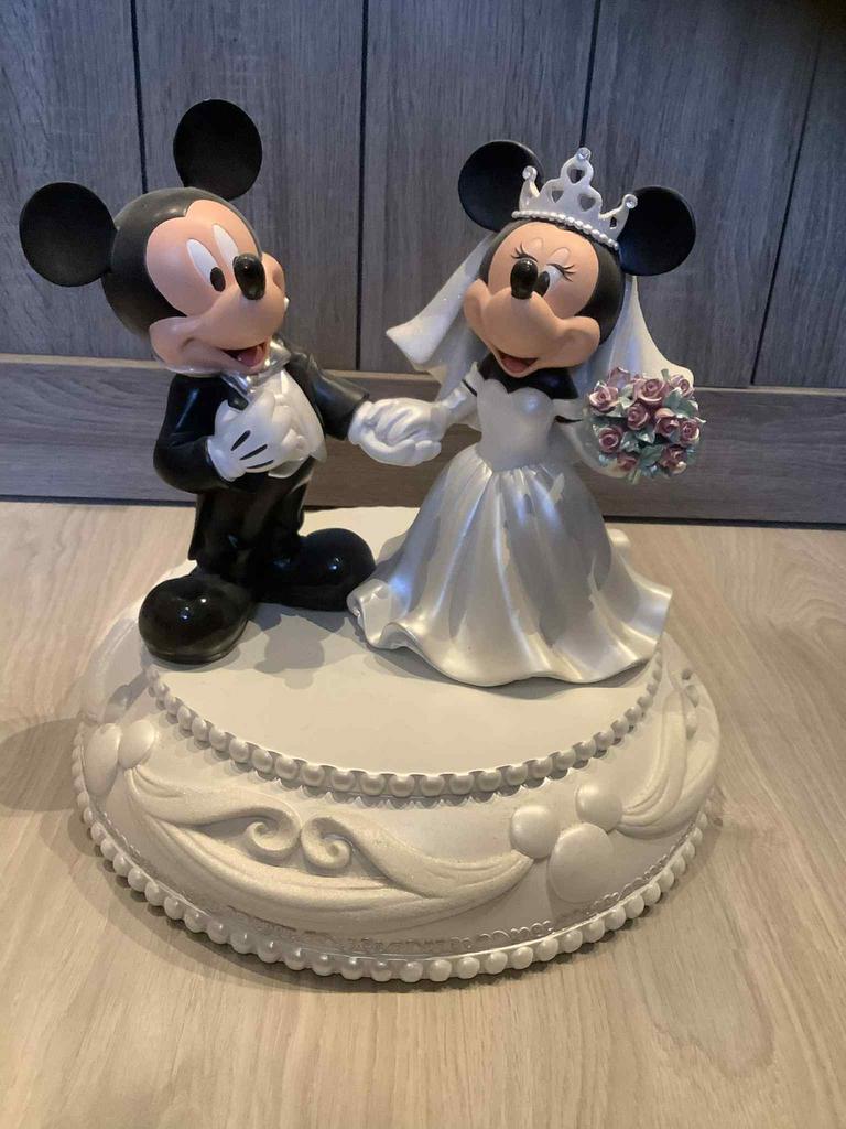 Grande statue disney mickey minnie mariage, Collections, Enlèvement ou Envoi, Comme neuf