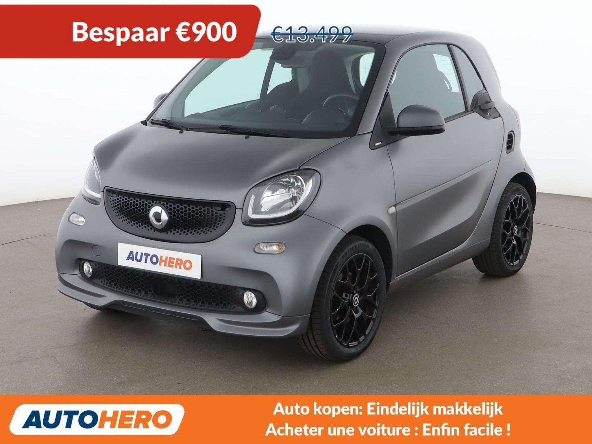 Smart Fortwo 0.9 Turbo Basis passion (automatique), Autos, Argent ou Gris, Achat, Euro 6, 2 places