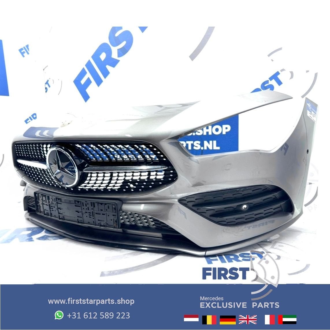 W118 CLA AMG BUMPER ZWART WIT GRIJS VOORBUMPER + DIAMOND GRI