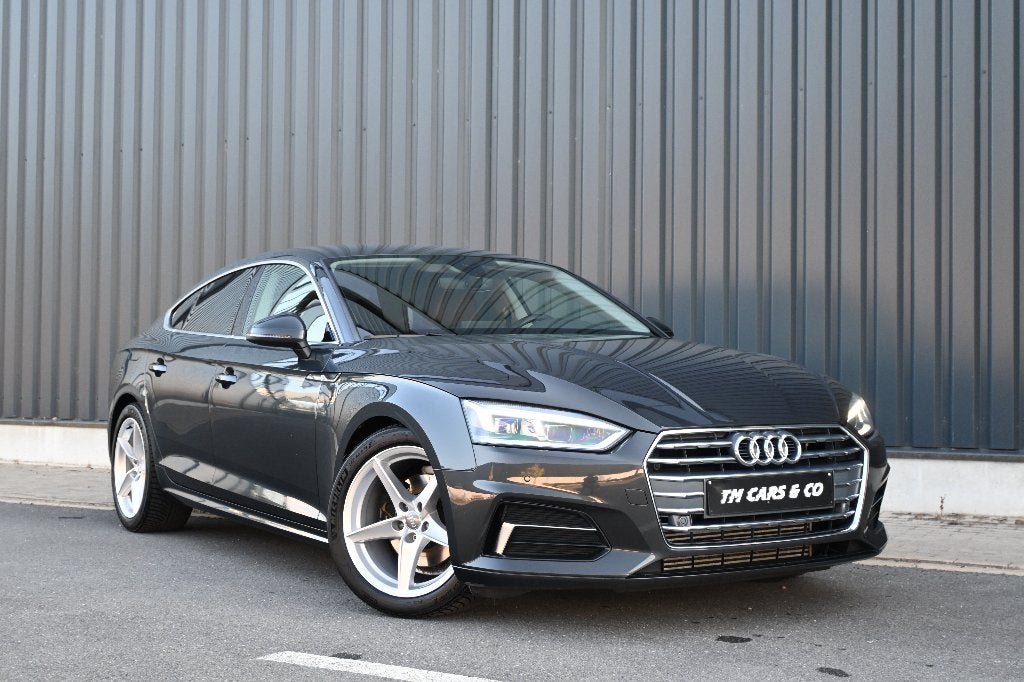 Audi A5 Sportback 2.0TSFIe Carplay, LED, Cruise, Leder, DAB, Auto's, Audi, Dealer onderhouden, 4 cilinders, 1984 cc, Leder
