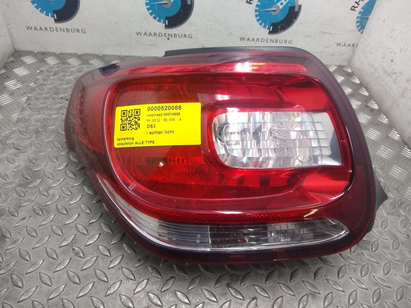 CITROEN DS3 ACHTERLICHT L 2012, Auto-onderdelen, Verlichting, Gebruikt, ARN erkend, Stiba lid, Erkend duurzaam, Ophalen of Verzenden
