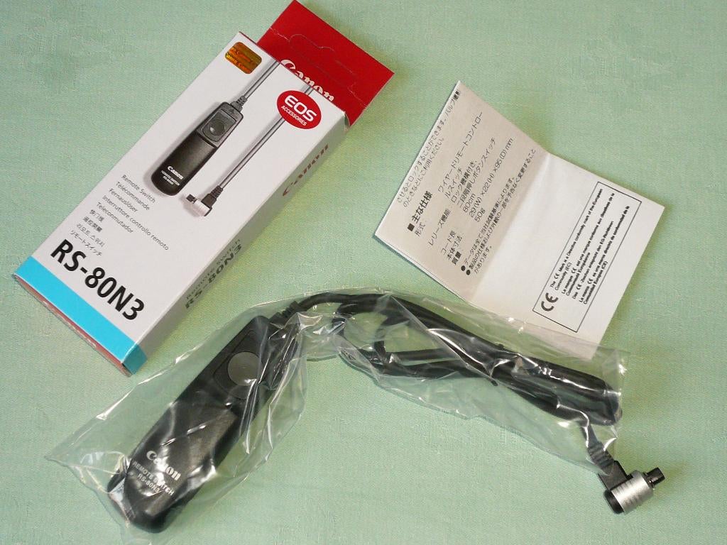 Télécommande à câble Canon RS-80N3 100% Neuf, Ophalen, Nieuw, Spiegelreflex, Canon