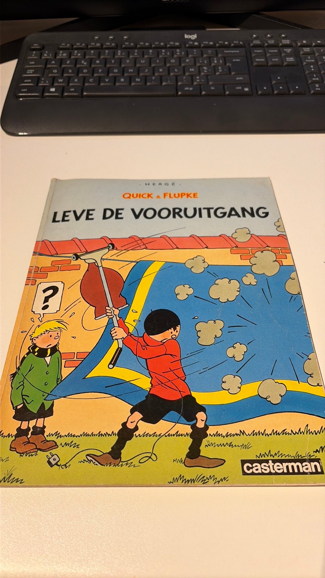 Quick en Flupke - leve de vooruitgang, Une BD, Enlèvement, Utilisé