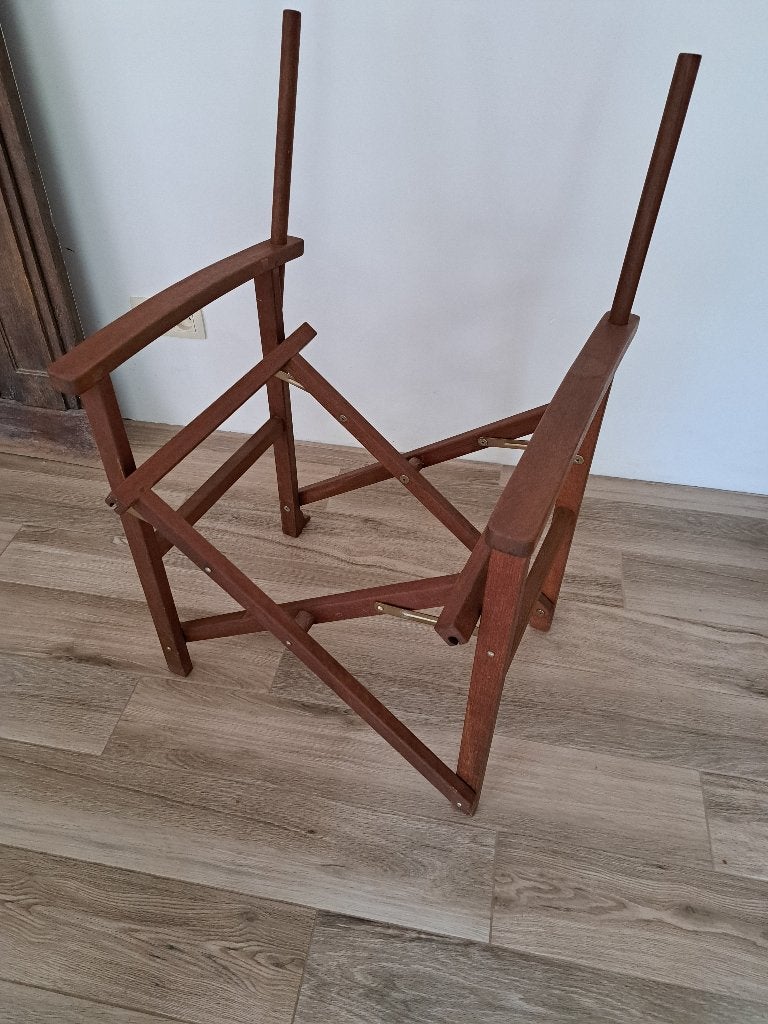 Opklapbare fauteuil „Director” zonder canvas, Ophalen, Minder dan 75 cm, "Metteur en scène", Zo goed als nieuw