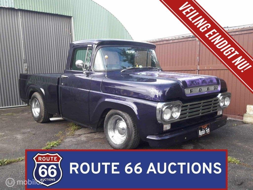 Ford F100 | 1959 | Route 66 Auctions, Achat, Entreprise, Boîte manuelle, Autre carrosserie