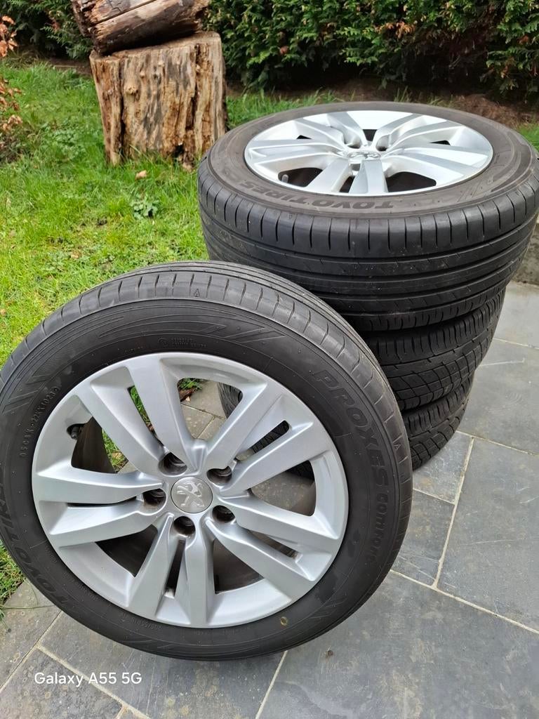 Jantes & Pneus été Peugeot 308, Autos : Pièces & Accessoires, Enlèvement, Utilisé, Pneus été, Pneu(s)