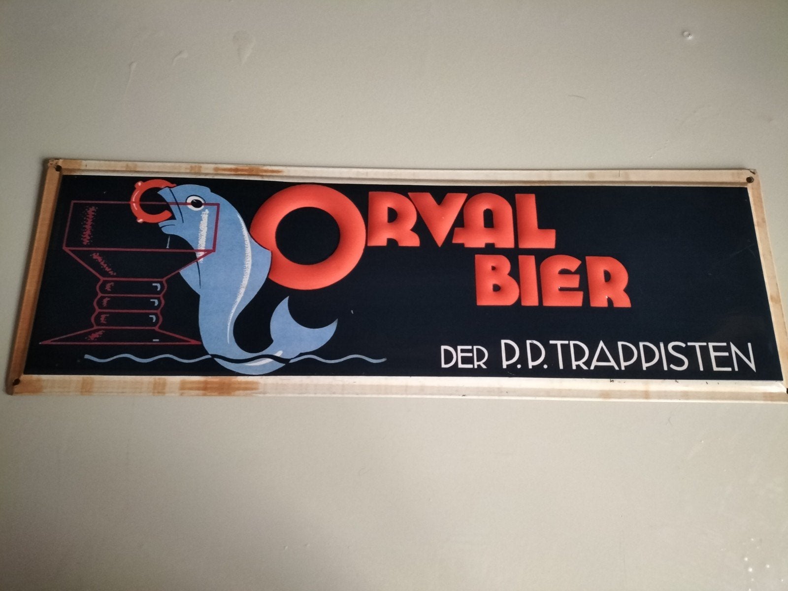 Oud orval metalen bord, Enlèvement