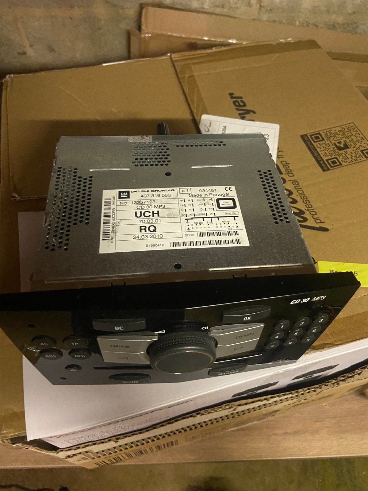 Autoradio MP3 d'origine Opel Zafira B CD30 — 2014, Enlèvement, Utilisé