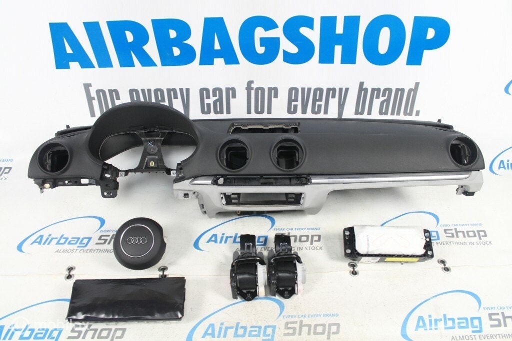 Airbag kit Tableau de bord noir/gris Audi A3 8V, Auto-onderdelen, Dashboard en Schakelaars