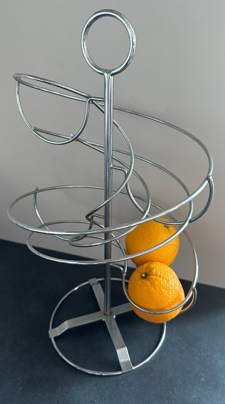 Fruitspiraalhouder, Ophalen, Zo goed als nieuw, Metaal