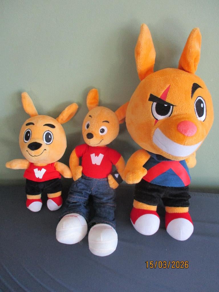 lot de 3 peluches kangourou Walibi, Enfants & Bébés, Jouets | Peluches, Enlèvement ou Envoi, Utilisé, Autres types