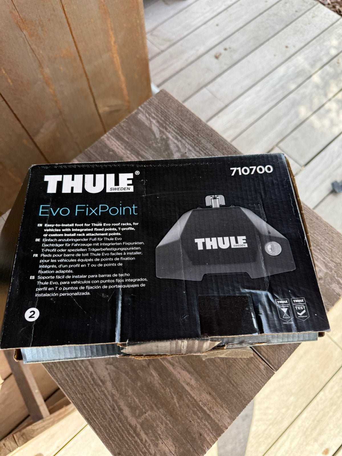 Thule dakdragers + fix points