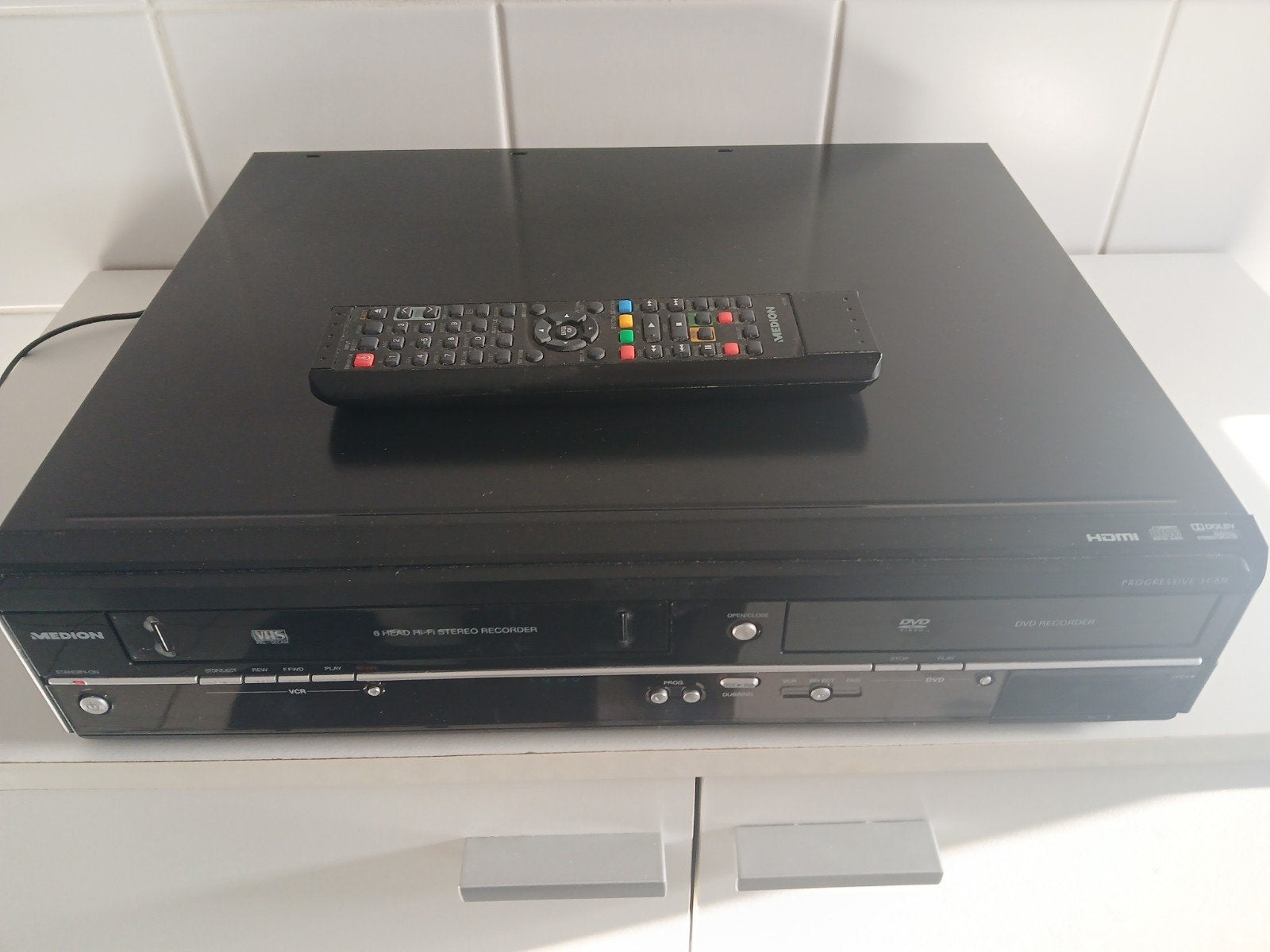 Combi video-recorder-dvd-recorder.  In perfecte staat., Ophalen, Zo goed als nieuw