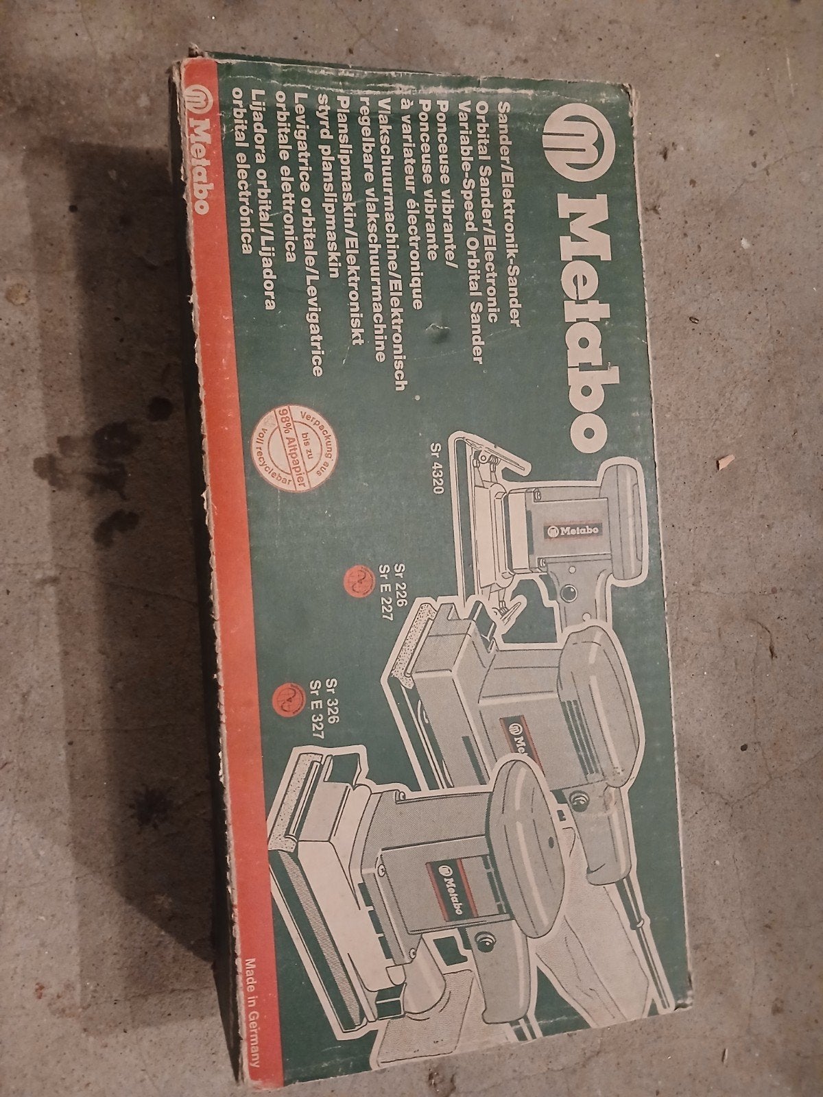 Vlakschuurmachine Metabo, Ophalen, Gebruikt, Minder dan 600 watt, Vlakschuurmachine