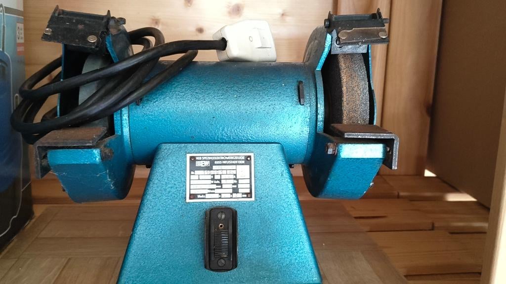 Elektrische slijpsteen, Doe-het-zelf en Bouw, Ophalen, Gebruikt, Werkbankslijpmachine