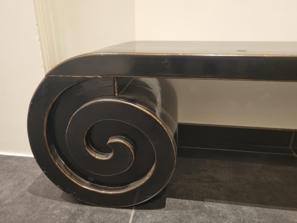 Très jolie table/ console basse - bois plein