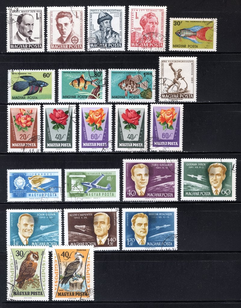 HONGARIJE Lot 1962 gestempeld, Verzenden, Gestempeld