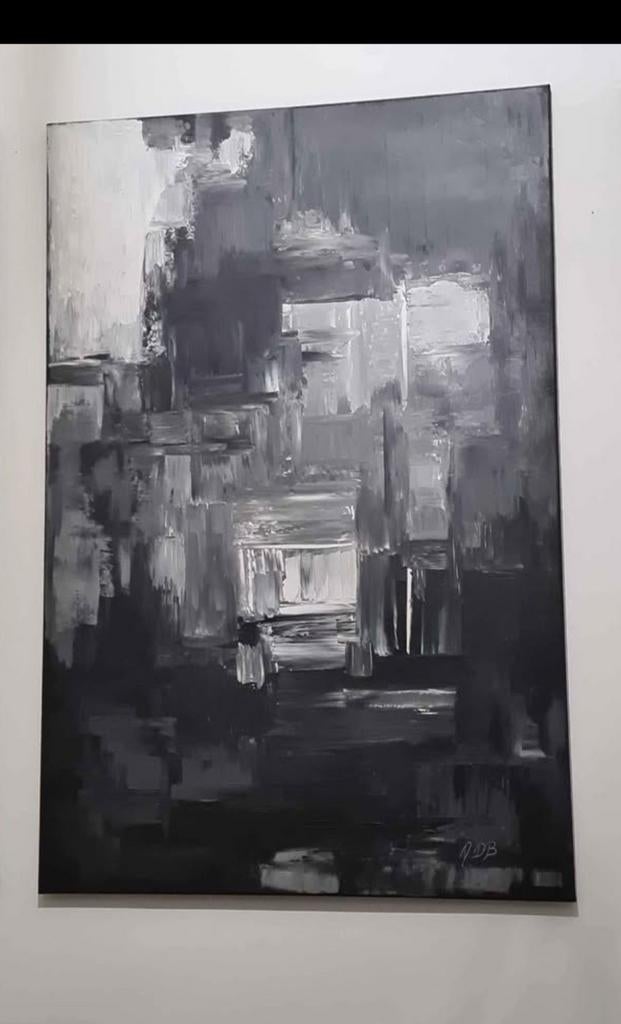 uniek canvas 75×115cm, Ophalen