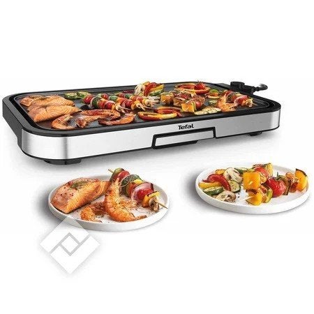 Tefal Plancha inox, Electroménager, Enlèvement, Neuf, Gril de table