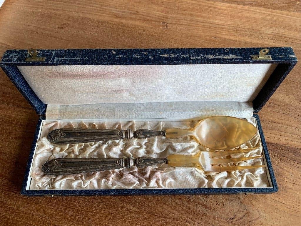 Slabestek verzilverd, Antiek en Kunst, Ophalen of Verzenden