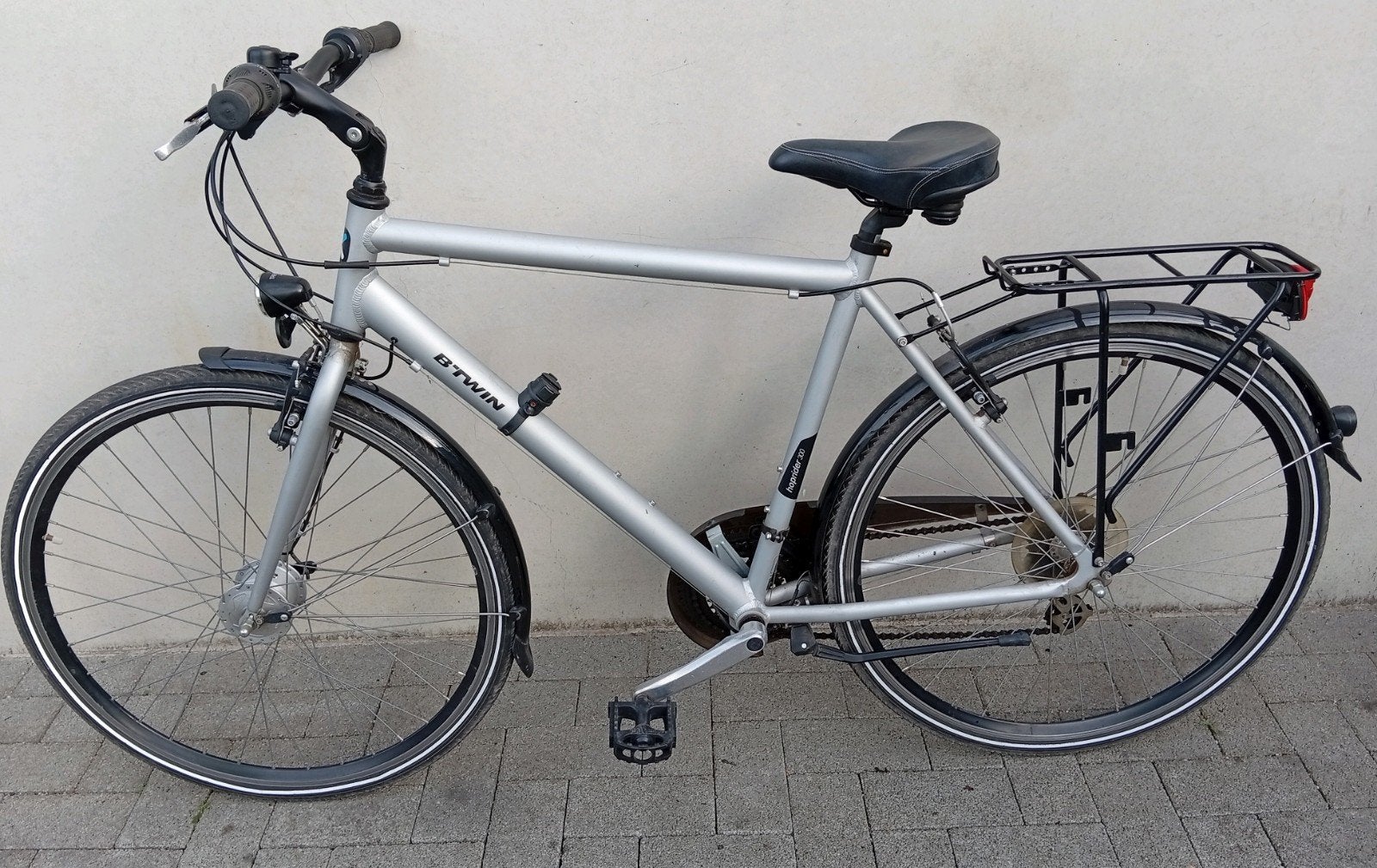 Herenfiets jongensfiets alu Btwin 28inch 21speed maat 56cm🚴, Autres marques, Frein sur jante, Comme neuf, Enlèvement
