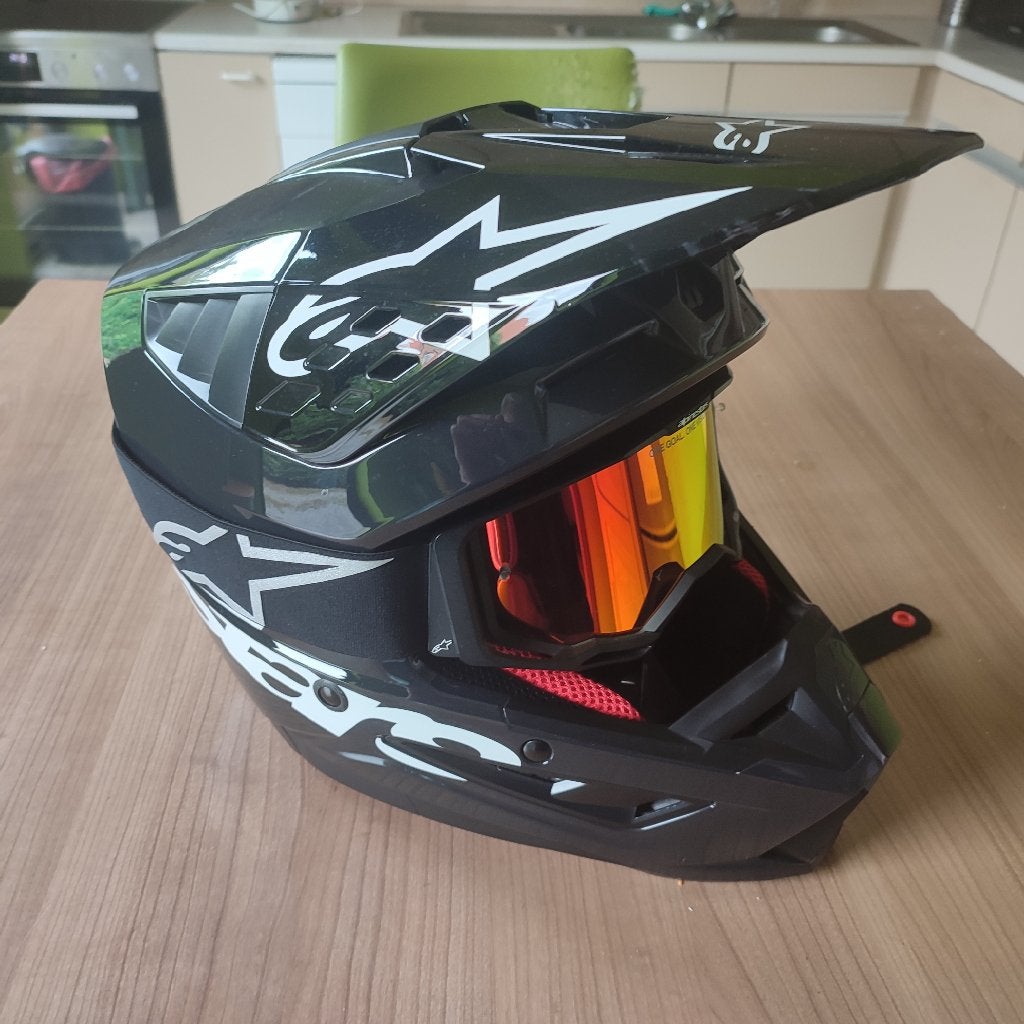 Nieuwe Off road helm Alpinestars SM5 Corp XXL 63/64 met bril, Ophalen, Nieuw zonder kaartje, XXL