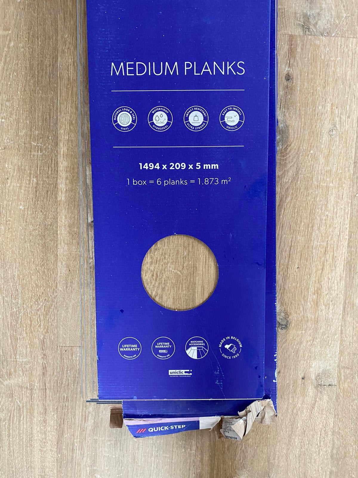 Quickstep alpha vinyl laminaat vloer, Enlèvement, Comme neuf, Aggloméré
