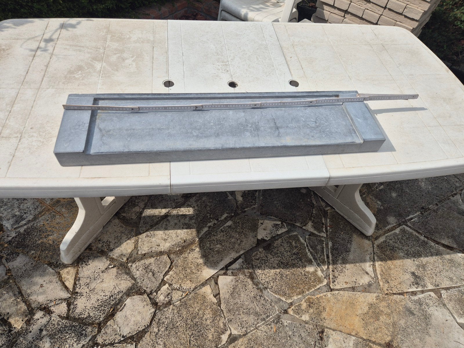 Rebord de fenêtre/barrière d'eau en pierre bleue (100 cm), Enlèvement, Comme neuf