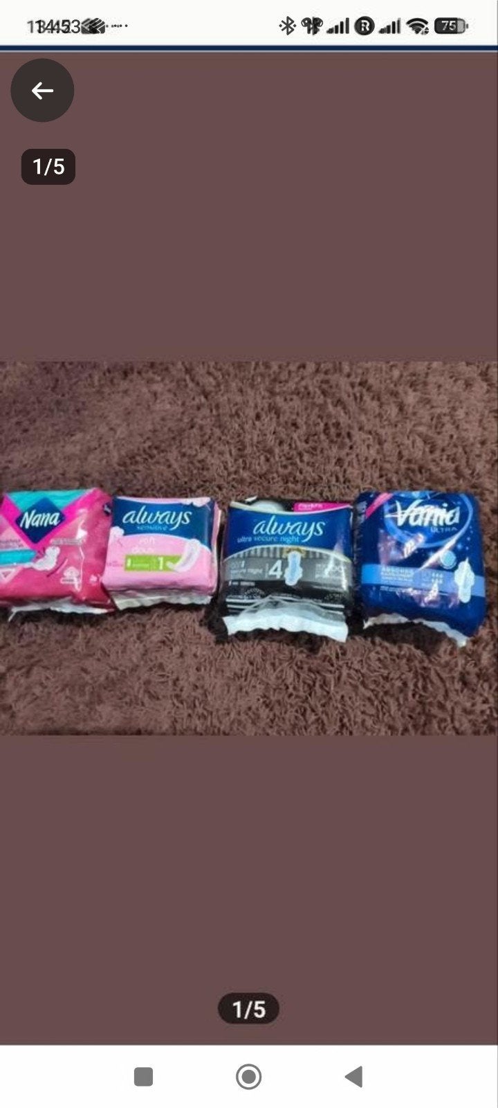 Maandverband 4 pakjes nieuw 
4 pakjes
Nieuw, Ophalen